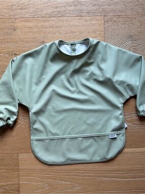 LALO  Sage Green Waterproof Bib Smock